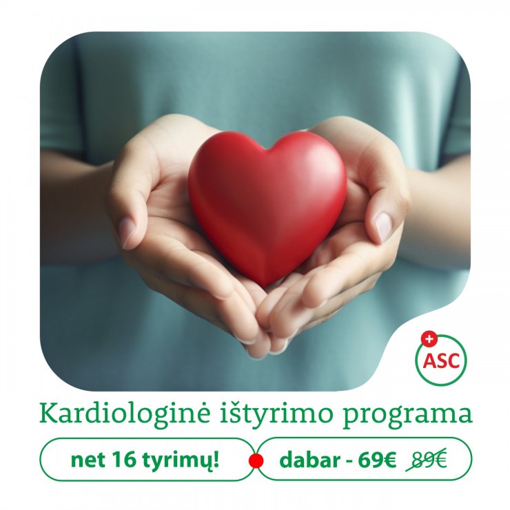 Kardiologinė ištyrimo programa už specialią kainą! 