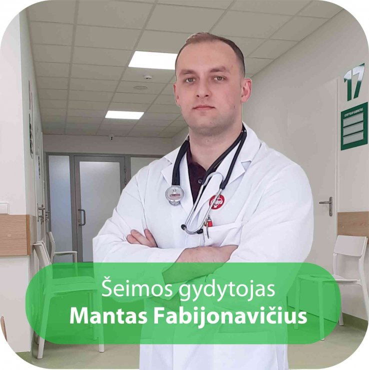 Šeimos gydytojas Mantas Fabijonavičius