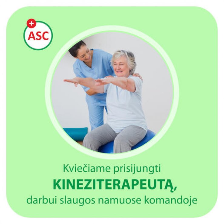 Kviečiame prisijungti kineziterapeutą, darbui slaugos namuose komandoje