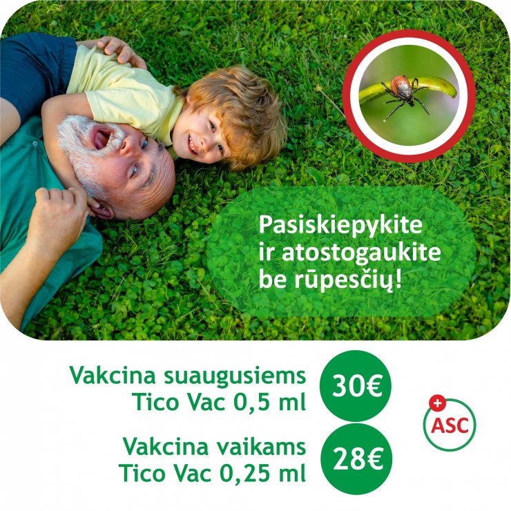 Pasiskiepykite ir atostogaukite be rūpesčių!