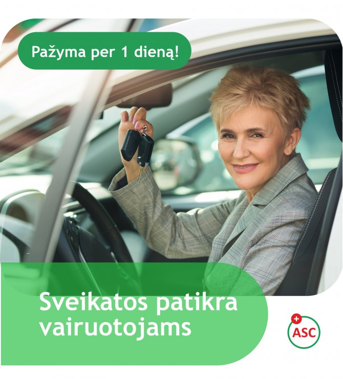 Sveikatos patikra vairuotojams