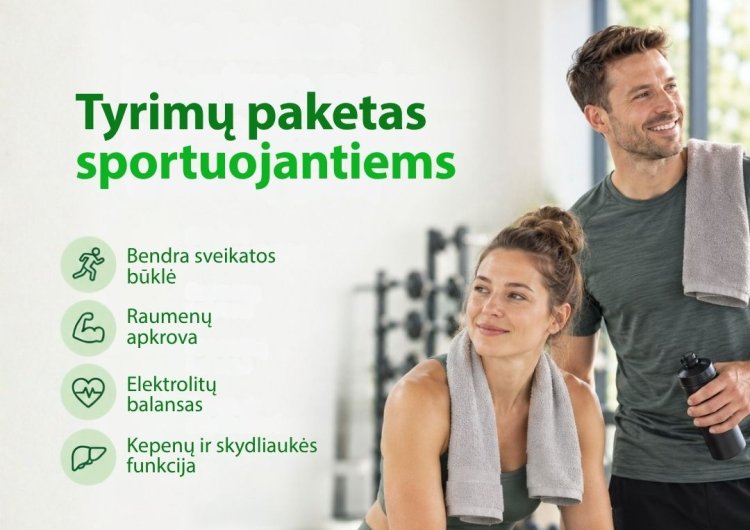 Tyrimų paketas sportuojantiems